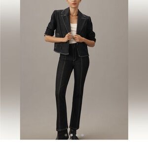 Maeve Black Denim jeans size 28 pull-on business casual dressy office